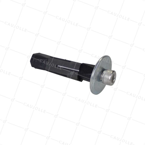 DOUILLE DI FISSAGGIO ESPANDIBILE IN ACCIAIO INOSSIDABILE PER TUBO QUADRO DI 19 MM A 22 MM INTERNO E Ruota A FORO DI 10 A 12 MM - DEX C19-22 INOX • Caujolle