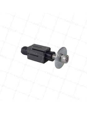 DOUILLE DI FISSAGGIO ESPANDIBILE IN INOX PER TUBO QUADRATO DI 27 MM a 30 MM INTERNO E Ruota A FORO DI 10 a 12 MM - DEX C27-30 INOX • Caujolle