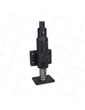 BEQUILLE DI SOLLEVAMENTO SENZA Ruota A Piastra 75 MM DI ESCURSIONE CARICO 1000 KG • Caujolle
