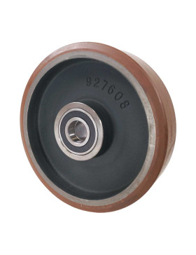 Ruota IN POLIURETANO AD ALTA VELOCITÀ DIAMETRO 400 MM CARICO 3800 KG - SFVK 400/100 LM110 RB50