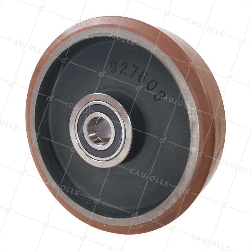 Ruota IN POLIURETANO AD ALTA VELOCITÀ DIAMETRO 400 MM CARICO 3800 KG - SFVK 400/100 LM110 RB50