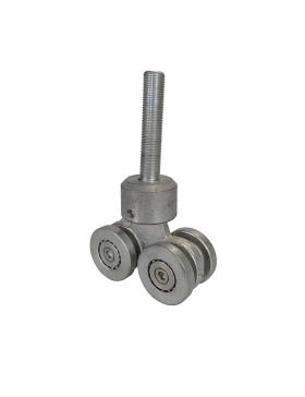 CARRELLO PIVOTANTE A 4 RULLI PER PORTA SCORREVOLE SOSPESA DA 750KG - CARRELLO PIV 4 GAL GRANDE