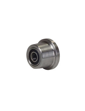 Ruota DI WAGONNET IN ACCIAIO DIAMETRO 55 MM PER RAILS DI 25 MM CARICO 160 KG ASSE 16 MM