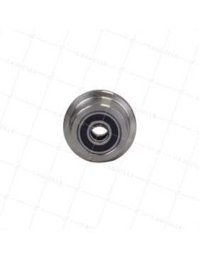 Ruota DI WAGONNET IN ACCIAIO DIAMETRO 55 MM PER RAILS DI 25 MM CARICO 160 KG ASSE 16 MM