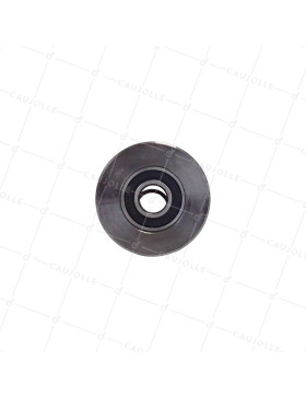 Ruota DI WAGONNET IN ACCIAIO DIAMETRO 55 MM PER RAILS DI 25 MM CARICO 160 KG ASSE 16 MM