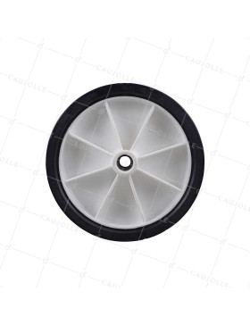 Ruota DI MANUTENZIONE PVC RIM BIANCA DIAMETRO 200 MM CARICO 100 KG ASSE 20 MM - S2000PVC 200 A20 BIANCO