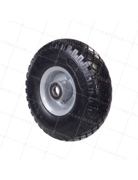 Ruota DI Carrello a mano FORTE CARICO INCREVABILE TUTTO TERRE DIAMETRO 260 MM ASSE 20 MM - S4000T B20 • Caujolle
