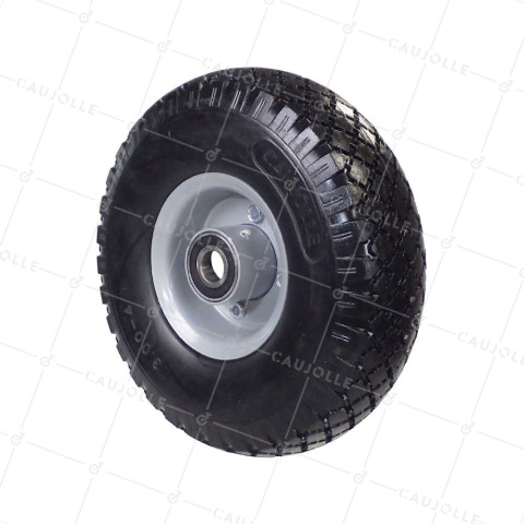 Ruota DI Carrello a mano FORTE CARICO INCREVABILE TUTTO TERRE DIAMETRO 260 MM ASSE 20 MM - S4000T B20 • Caujolle