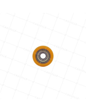 Ruota IN POLIURETANO DIAMETRO 30 MM CARICO 30 KG Cuscinetto A SFERA DI 8 MM - Ruota 30/11 LM 8 RB8 PU ARANCIONE
