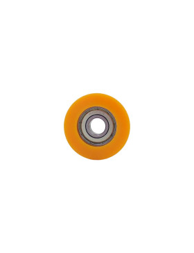 Ruota IN POLIURETANO DIAMETRO 40 MM CARICO 30 KG Cuscinetto A SFERE DI 10 MM - Ruota 40/15 LM 8 RB10 PU ARANCIONE