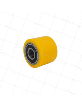 Ruota DI TRANSPALETTE DIAMETRO 50 MM CARICO 130 KG ASSE 15 MM SFERE - GTP 50/40 LM40 RB15 • Caujolle