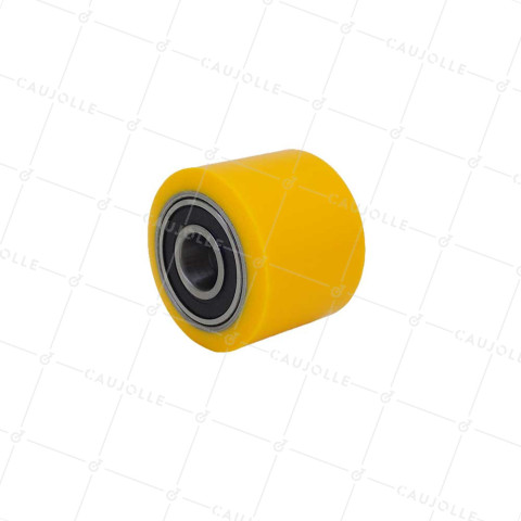 Ruota DI TRANSPALETTE DIAMETRO 50 MM CARICO 130 KG ASSE 15 MM SFERE - GTP 50/40 LM40 RB15 • Caujolle
