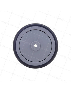 Ruota IN GOMMA SILENZIOSA Cuscinetto A SFERE DIAMETRO 100 MM CARICO 100 KG ASSE 8 MM - Ruota GRIGIO CHU 125/32 LM 40 RB 8