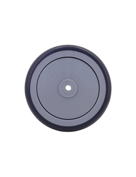 Ruota IN GOMMA SILENZIOSA Cuscinetto A SFERE DIAMETRO 100 MM CARICO 100 KG ASSE 8 MM - Ruota GRIGIO CHU 125/32 LM 40 RB 8