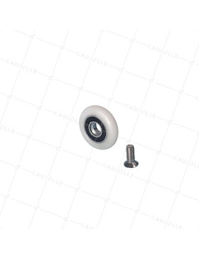 Ruota PORTA DOCCIA IN ACCIAIO INOSSIDABILE DIAMETRO 23 MM CARICO 10 KG • Caujolle