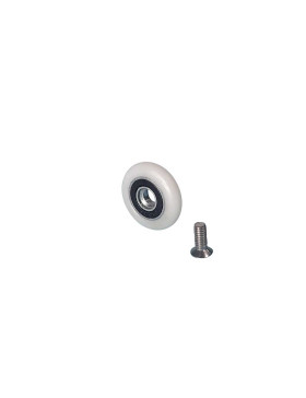Ruota PORTA DOCCIA IN ACCIAIO INOSSIDABILE DIAMETRO 23 MM CARICO 10 KG