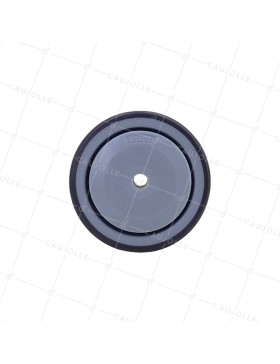 Ruota IN GOMMA FLESSIBILE ANTI-USURA E NON MACCHIO DIAMETRO 80MM CON FISSAGGIO DA 8 MM - GAL S15 80 RB
