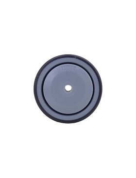 Ruota IN GOMMA FLESSIBILE ANTI-USURA E NON MACCHIO DIAMETRO 80MM CON FISSAGGIO DA 8 MM - GAL S15 80 RB