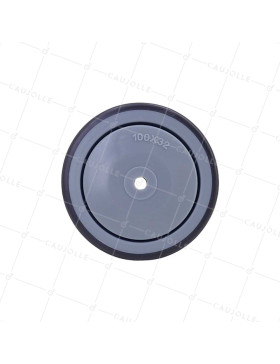 Ruota IN GOMMA SOFFICE ANTI-USURA E NON MACCHIANTI DIAMETRO 100MM CON FISSAGGIO DA 8 MM - GAL S15 100 RB