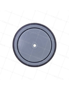 Ruota IN GOMMA MORBIDA ANTI-USURA E NON MACCHIANTE DIAMETRO 125MM CON FISSAGGIO DA 8 MM - GAL S15 125 RB