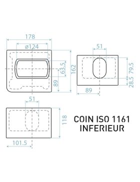 MARTINETTO DI SOLLEVAMENTO PER CONTAINER CON AGGANCIO AI BLOCCHI D'ANGOLO ISO 1161