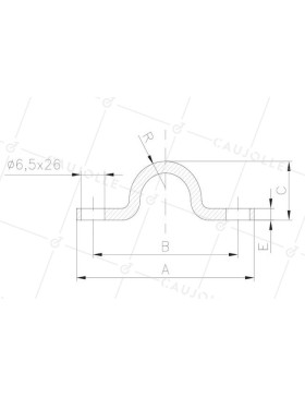 RAIL IN ACCIAIO INOSSIDABILE 304 DA VITARE PER Ruota A Gola ROTONDA DI 16 MM - GR 16