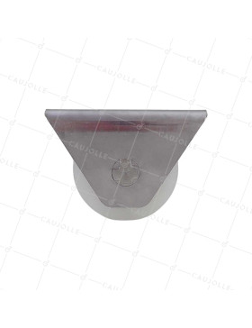 Ruota DI PORTA IN NYLON CON SUPPORTO IN INOX DA VITARE O SALDARE DIAMETRO 80 MM PER BINARIO ROTONDO DI 20MM CARICO 650 KG - MTSP