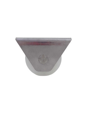 Ruota DI PORTA IN NYLON CON SUPPORTO IN INOX DA VITARE O SALDARE DIAMETRO 80 MM PER BINARIO ROTONDO DI 20MM CARICO 650 KG - MTSP