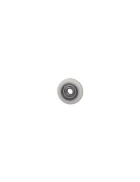 Ruota A PROFILO BOMBA per PORTA A PARETE SCORREVOLE DIAMETRO 22 MM ASSE 5 MM CARICO 25 KG