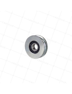 GALET DIAMETRO 40MM A GORGE RONDA DI 8 MM CON Cuscinetto ALESAGGIO 10 MM- GAGR 40/10 LM8 RB10 SENZA BOLLO • Caujolle