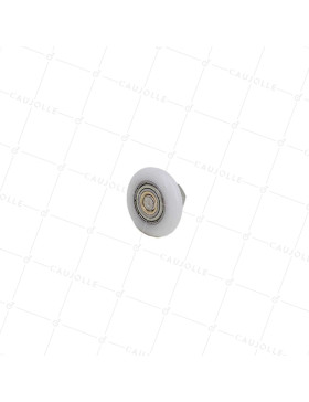 Ruota PER PORTA DOCCIA SPALLA E FILETTATO DIAMETRO 25x5.5 LUNGHEZZA MOZZO 11 + BULLONE M6 • Caujolle