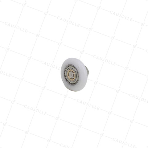 Ruota PER PORTA DOCCIA SPALLA E FILETTATO DIAMETRO 25x5.5 LUNGHEZZA MOZZO 11 + BULLONE M6 • Caujolle
