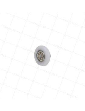 Ruota PER PORTA DOCCIA SPALLA E FILETTATO DIAMETRO 27X5.5 LUNGHEZZA MOZZO 11 + BULLONE M6 • Caujolle