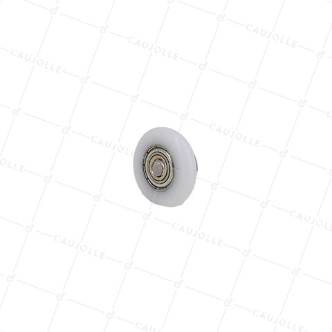 Ruota PER PORTA DOCCIA SPALLA E FILETTATO DIAMETRO 27X5.5 LUNGHEZZA MOZZO 11 + BULLONE M6 • Caujolle