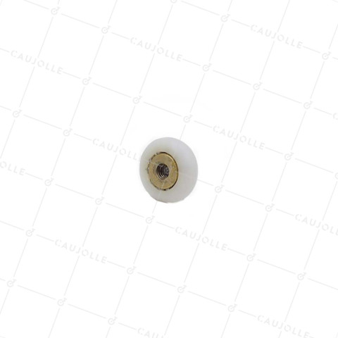 Ruota DI PORTA DOCCIA SPALLA E FILETTATO DIAMETRO 19X6 LUNGHEZZA MOBO 9MM SENZA BULLONE • Caujolle