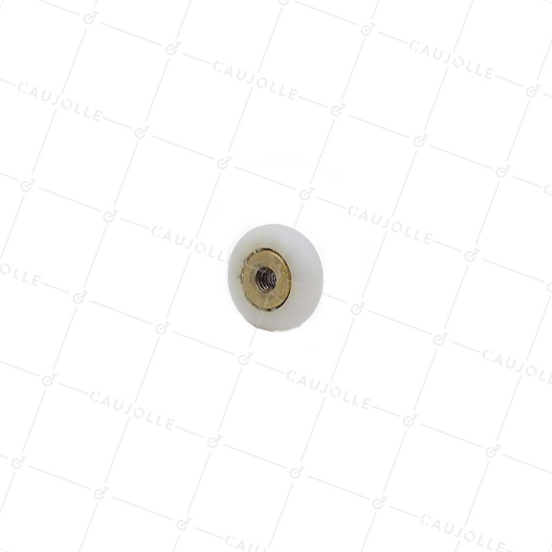Ruota DI PORTA DOCCIA SPALLA E FILETTATO DIAMETRO 19X6 LUNGHEZZA MOBO 9MM SENZA BULLONE