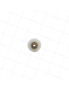 Ruota DI PORTA DOCCIA SPALLA E FILETTATO DIAMETRO 19X6 LUNGHEZZA MOBO 9MM SENZA BULLONE