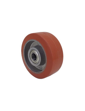 BOCCIA IN GOMMA AD ALTA TEMPERATURA 280°C DIAMETRO 100 MM CON CUSCINETTI A SFERE DI 15 MM