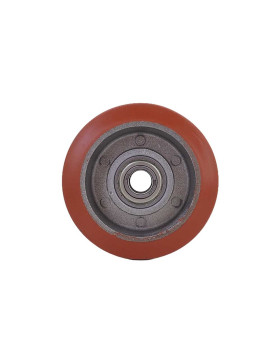 BOCCIA IN GOMMA AD ALTA TEMPERATURA 280°C DIAMETRO 100 MM CON CUSCINETTI A SFERE DI 15 MM