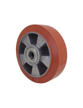 Ruota GOMMA ALTA TEMPERATURA 280°C DIAMETRO 160/50 CON CUSCINETTI A SFERE 20MM