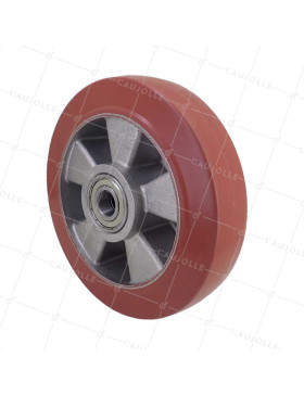 Ruota IN GOMMA AD ALTA TEMPERATURA 280°C DIAMETRO 200/50 CON CUSCINETTI A SFERE 20MM • Caujolle