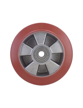 Ruota IN GOMMA AD ALTA TEMPERATURA 280°C DIAMETRO 200/50 CON CUSCINETTI A SFERE 20MM