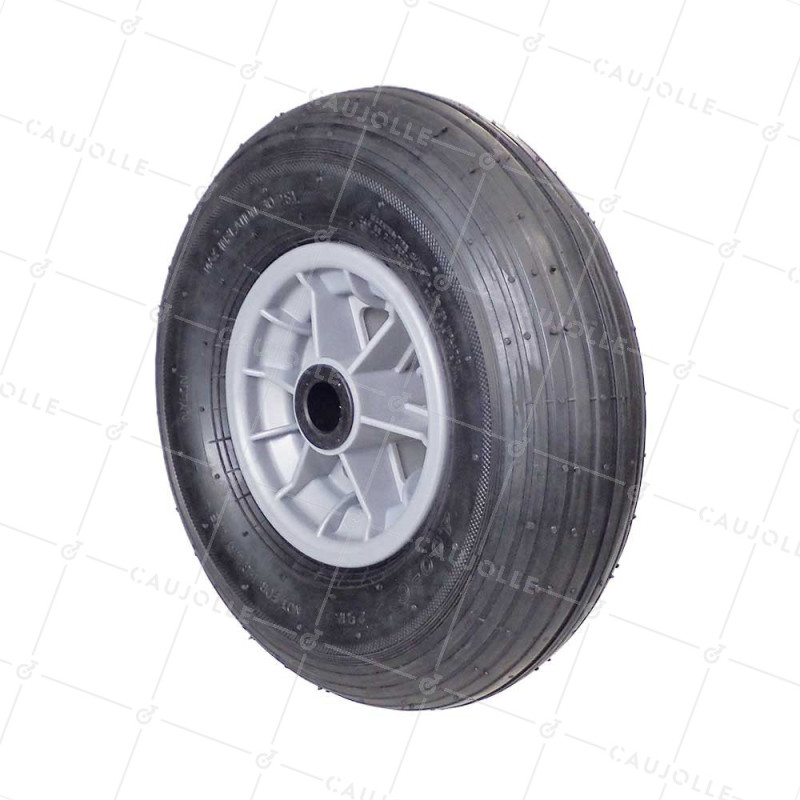 Ruota di carriola GONFIABILE DIAMETRO 325 MM CARICO 125 KG PER ASSE DI 25 MM - S1006P 6 POLLICI L25/74