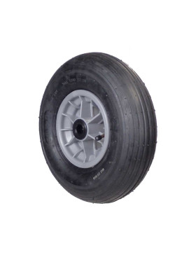 Ruota di carriola GONFIATA DIAMETRO 325 MM CARICO 125 KG PER ASSE DI 20 MM - S1006P 6 POLLICI R20/74