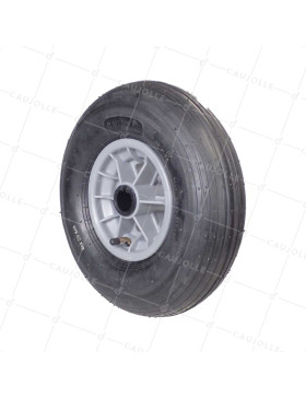 Ruota di carriola GONFIATA DIAMETRO 325 MM CARICO 125 KG PER ASSE DI 30 MM - S1006P 6 POLLICI L30/74 • Caujolle