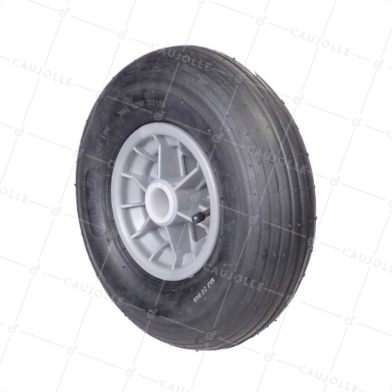 Ruota di carriola GONFIATA DIAMETRO 325 MM CARICO 125 KG PER ASSE DI 32 MM - S1006P 6 POLLICI L32/74