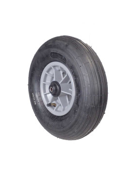 Ruota di carriola GONFIATA DIAMETRO 325 MM CARICO 125 KG PER ASSE DI 10 MM - S1006P 6 POLLICI L10/100