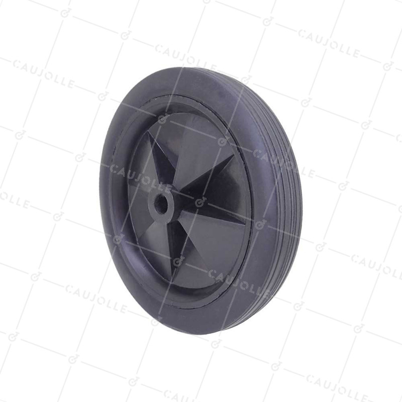 Ruota DI GIOCO PVC ARANCIONE DIAMETRO 150MM CARICO 30 KG ASSE 10 MM - S7300