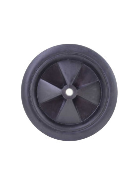 Ruota DI GIOCO PVC ARANCIONE DIAMETRO 150MM CARICO 30 KG ASSE 10 MM - S7300