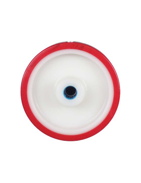 Ruota BICOMPONENTE NYLON POLIURETANO DIAMETRO 160 MM CARICO 300 KG Cuscinetto A RULLI INOX 20 MM - S2450BP 160/40 LM58 RR INOX 2